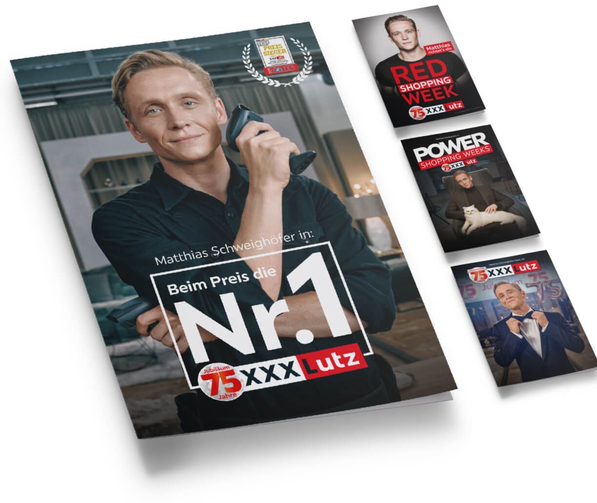 Matthias Schweighöfer in den Printbeilagen