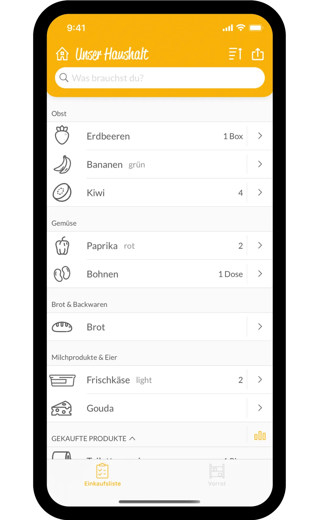 einkaufsliste