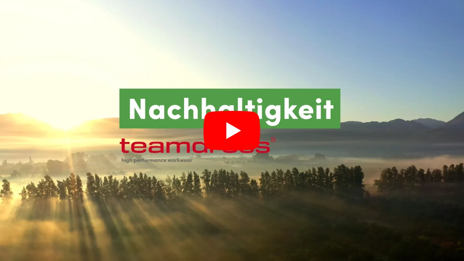 Nachhaltigkeit bei teamdress 