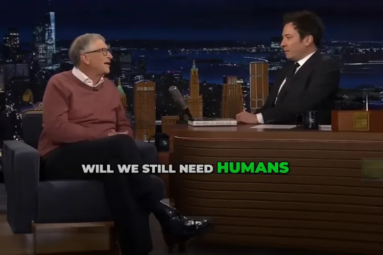 Bill Gates bei Jimmy Fellon: Will we still need humans?