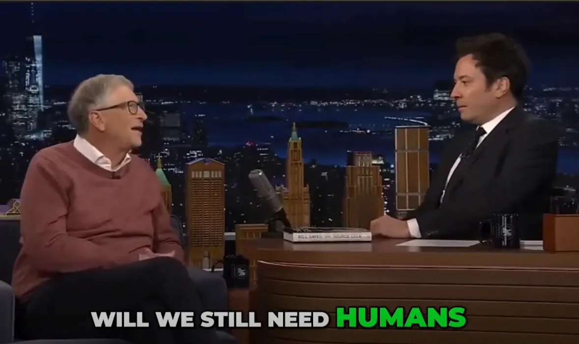Bill Gates bei Jimmy Fellon: Will we still need humans?