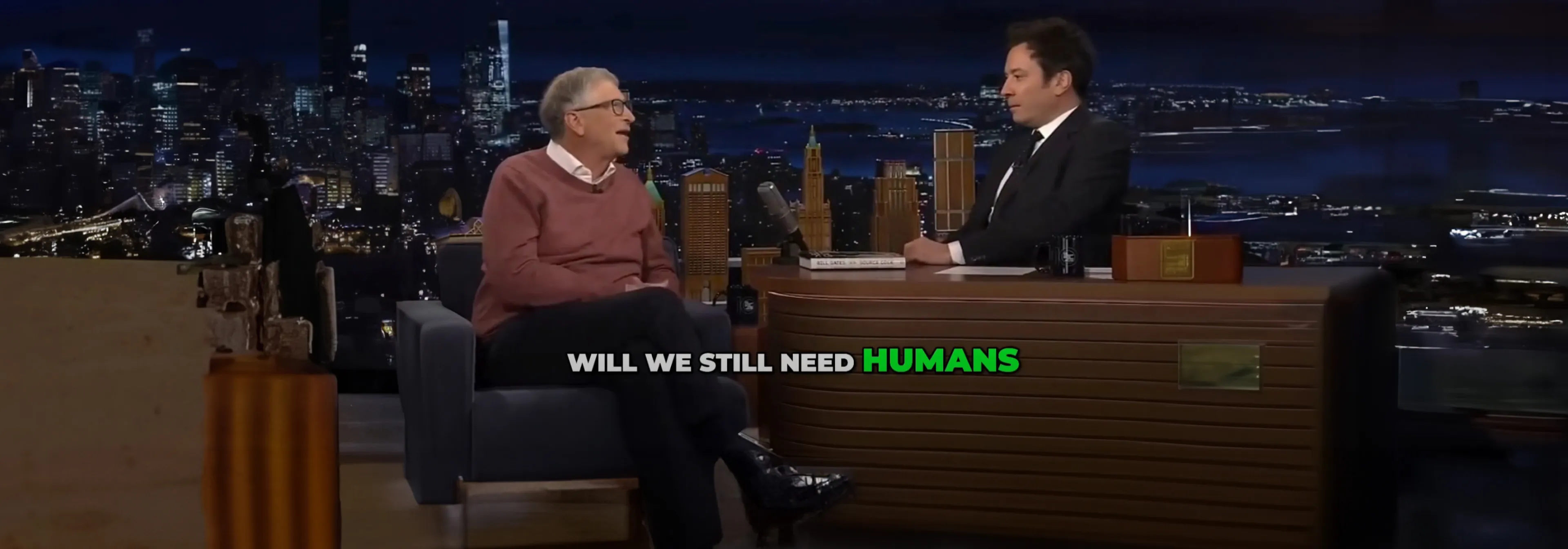 Bill Gates bei Jimmy Fellon: Will we still need humans?