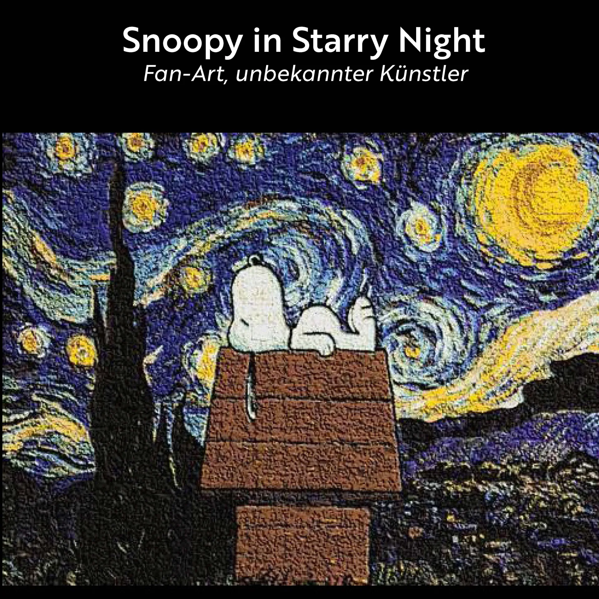 AI auf den schultern von Riesen &ndash; Snoopy in Starry Night