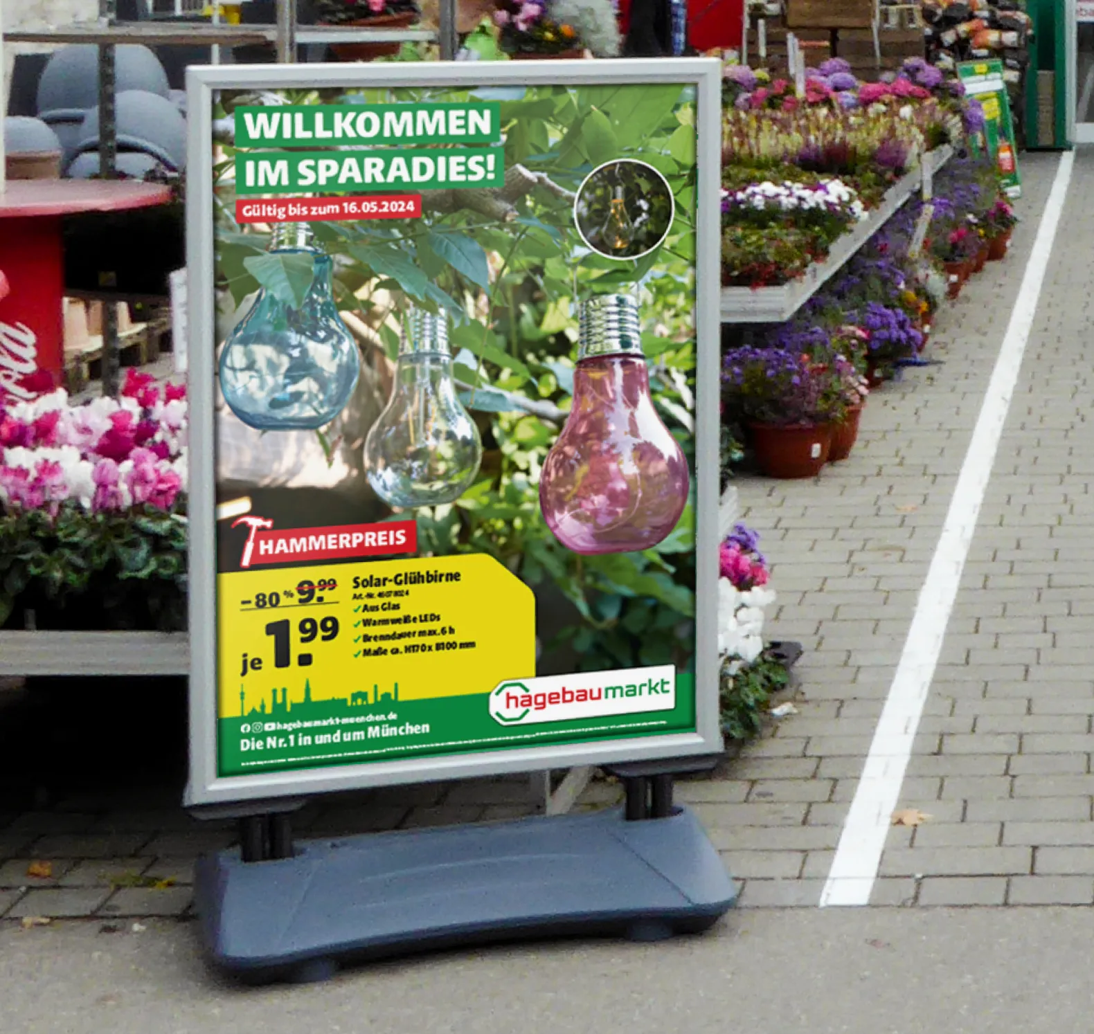 Aufsteller For Sale hagebaumarkt M&uuml;nchen