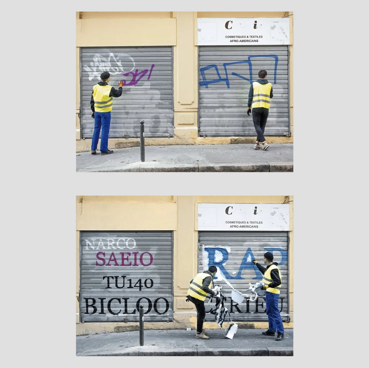 aufgeräumtes Grafitti