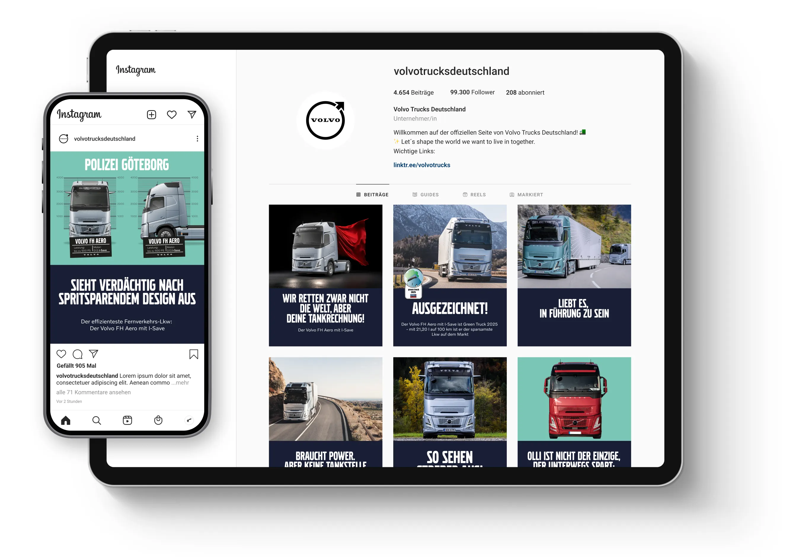 Volvo testimonial Kampagne Social Media